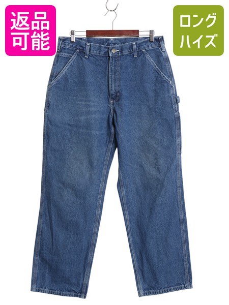 【4/7 最大半額セール×ポイント5倍】 US企画 カーハート デニム ペインター パンツ メンズ 35 30 古着 ワーク ストレート ジーパン ジーンズ ボトムス ワンポイント ダンガリー| 中古 CARHARTT 日本未発売 B13 ペインターパンツ ワークパンツ デニムパンツ コットンパンツ