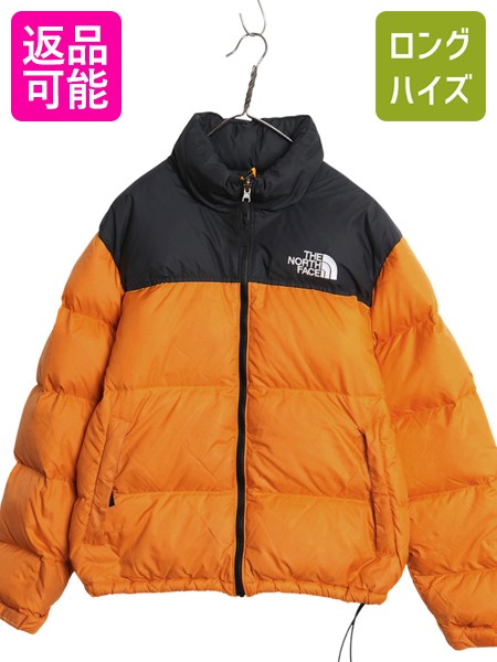 【4/9 最大半額セール×ポイント5倍】 ノースフェイス ヌプシ ダウン ジャケット メンズ M / アウトドア 700フィル フルジップ ハイネック ブルゾン ジャンパー 黒 黄 ツートン| 古着 中古 The North Face NUPTSE ブラック イエロー 防寒 ダウンジャケット ナイロンジャケッ