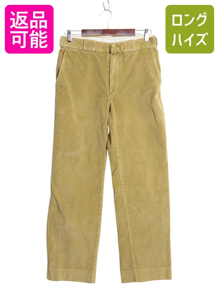 【4/7 最大半額セール×ポイント5倍】 90s イギリス製 バブアー 太畝 コーデュロイ パンツ メンズ 実寸 30 30 古着 旧タグ オールド ノータック 3ワラント スラックス ストレート| 中古 BARBOUR 90年代 バーブァー 英国製 タックなし コーデュロイパンツ ボトムス コットン