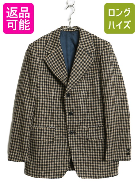 【7/25 48h限定10%OFFクーポン!】 70s USA製 Stanley Blacker ツイード テーラード ジャケット メンズ S 程/ ヴィンテージ ウール ブレザー チェック マルチカラー トラッド| 古着 中古 70's ビンテージ アメリカ製 ユニオンメイド テーラードジャケット ウールジャケット|古着ヴィンテージショップLong his