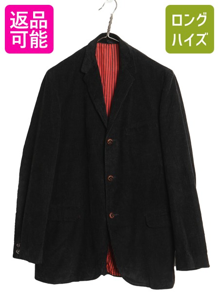 【4/12 24h限定777円OFFクーポン!】 60s USA製 太畝 コーデュロイ テーラード ジャケット メンズ S 程 古着 ヴィンテージ ブレザー ストライプ ライナー付き ブラック トラッド| 中古 黒 60\'s 60年代 ビンテージ アメリカ製 ユニオンメイド テーラードジャケット コーデュロ