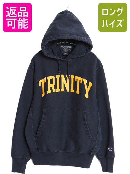 【7/22 400円OFFクーポン×ポイント5倍】 00s チャンピオン プレミアム リバースウィーブ カレッジ プリント スウェット パーカー メンズ S / オールド フード トレーナー 裏起毛 紺| 古着 中古 00's 00年代 Champion リバース スエット プルオーバー スウェットパーカー プ|古着ヴィンテージショップLong his