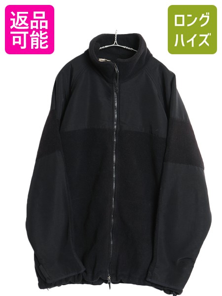 【7/24 400円OFFクーポン&times;P5倍】 00s 米軍実物 ECWCS GEN2 フルジップ フリース ジャケット XL 03年製 オールド アーミー ミリタリー レベル3 大きいサイズ ブラック| 古着 中古 黒 GOODWILL LEVEL3 USARMY 米軍 ブルゾン ジャンパー ポーラテック フリースジャケット ジッ｜古着ヴィンテージショップLong his