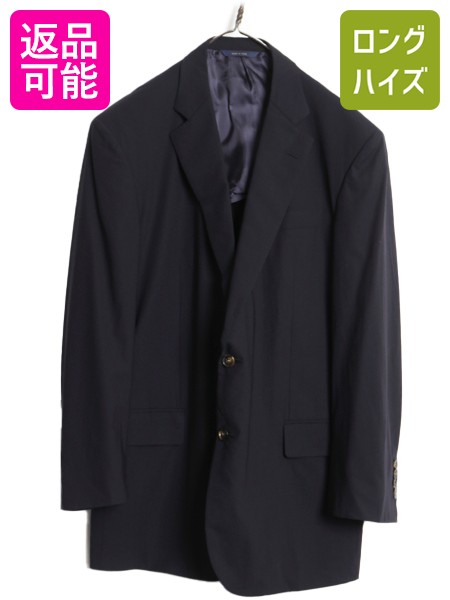 【4/12 24h限定777円OFFクーポン!】 ブルックスブラザーズ テーラード ジャケット メンズ L 程/ ブレザー サマー ウール スーツ ライナー付き シンプル トラッド カジュアル 紺| 古着 中古 Brooks Brothers MADISON テーラードジャケット ウールジャケット センターベント