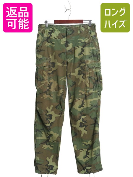 【4/7 最大半額セール×ポイント5倍】 60s ★ US ARMY 米軍実物 3rd 初期 ノンリップ ジャングルファティーグ パンツ MEDIUM LONG ヴィンテージ グリーンリーフ カモ ERDL カーゴ| 古着 中古 60年代 60's ビンテージ USARMY アーミー 軍物 迷彩 ベトナム戦争 ミリタリーパン
