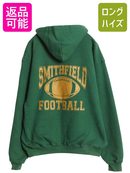 【7/22 400円OFFクーポン×ポイント5倍】 90s USA製 リー 3段 カレッジ プリント スウェット フード パーカー メンズ XL 古着 オールド 裏 サーマル フットボール 大きいサイズ 厚手| 中古 90年代 アメリカ製 Lee トレーナー ヘビーウェイト フルジップ スエット スウェット|古着ヴィンテージショップLong his