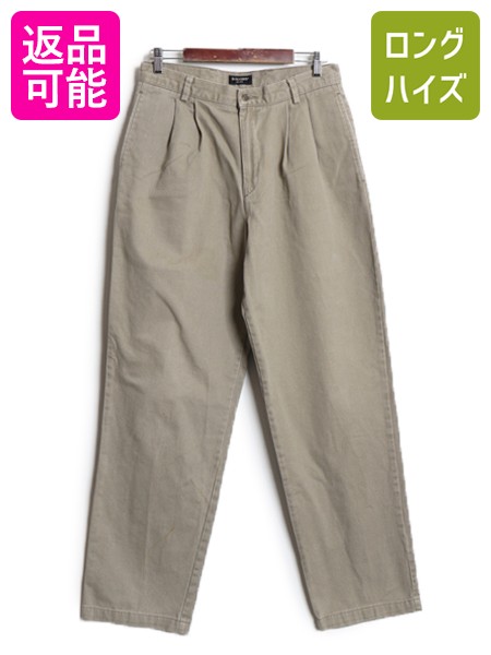【4/9 最大半額セール×ポイント5倍】 00s ドッカーズ リーバイス チノ パンツ メンズ 32 34 / オールド コットン ツイル チノパン スラックス ストレート ツータック トラウザー| 古着 中古 00's 00年代 DOCKERS Levis Levi's チノパン チノパンツ 2タック ヘビーウェイト