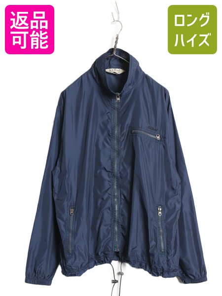 【4/7 最大半額セール×ポイント5倍】 90s エルエルビーン フルジップ ナイロン ジャケット メンズ M / オールド パッカブル ブルゾン ジャンパー ウインドブレーカー ハイネック| 古着 中古 90年代 LLBEAN LLビーン アウトドア ナイロンジャケット ジップアップ ワンポイン