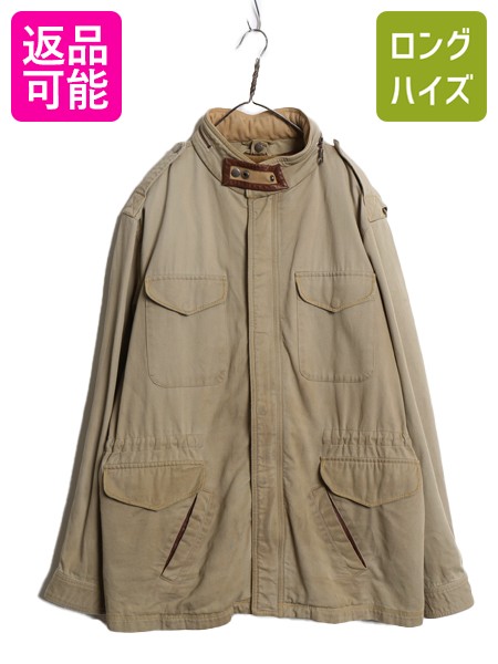 【4/8 最大半額セール×ポイント5倍】 00s ★ オービス フィールド ジャケット メンズ XL / オールド コットン パイル ライナー付き ハンティング M-65 M-51 ミリタリー ブルゾン| 中古 00年代 ORVIS 大きいサイズ ハンティングジャケット カバーオール ミリタリージャケッ