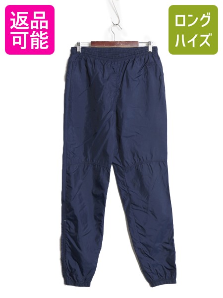 【4/18 ご愛顧感謝デーポイントUP!】 90s ナイキ ナイロン パンツ メンズ M / オールド 初期 銀タグ ポケット付き イージーパンツ トラック スポーツ ウォームアップ スウッシュ| 古着 中古 90's 90年代 NIKE ナイロンパンツ トラックパンツ ジョギング スウォッシュ ワンポ