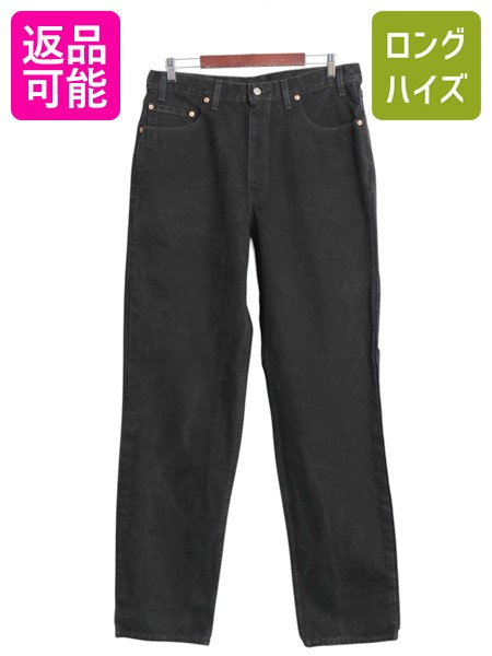 【7/24 400円OFFクーポン&times;P5倍】 00s USA製 リーバイス 550 ブラック デニム パンツ メンズ 36 36 / オールド リラックス フィット テーパード ジーンズ ジーパン 赤タブ 黒| 古着 中古 00&rsquo;s 00年代 アメリカ製 米国製 Levis Levi&rsquo;s USA Gパン ブラックジーンズ デニムパ｜古着ヴィンテージショップLong his
