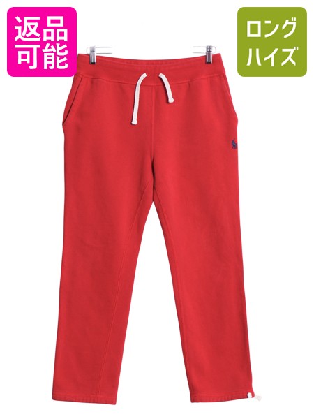 【7/23 400円OFFクーポン&times;ポイント5倍】 ポロ ラルフローレン ポケット付き スウェット パンツ メンズ S 古着 裏起毛 トレーナー ヘビーウェイト イージーパンツ ワンポイント 赤| 中古 POLO RALPH LAUREN スエット スウェットパンツ スエットパンツ ストレート シンプル｜古着ヴィンテージショップLong his