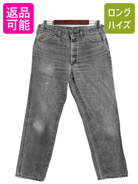 【4/18 ご愛顧感謝デーポイントUP!】 80s USA製 リー 200 ブラック デニム パンツ 実寸 32 28.5 / ヴィンテージ ジーパン ジーンズ ストレート ヒゲ アタリ ボトムス 革パッチ| 古着 中古 80’s 80年代 LEE アメリカ製 米国製 ビンテージ デニムパンツ ブラックデニム ブラ 10,582円