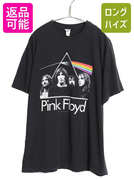 【7/30 24h限定777円OFFクーポン!】 ピンクフロイド グラフィック プリント Tシャツ メンズ XL / オフィシャル バンド ロック アート イラスト ヘビーウェイト 大きいサイズ 黒| 古着 中古 ブラック PINK FLOYD フォト グラフィック 半袖Tシャツ プリントTシャツ バンドTシ｜古着ヴィンテージショップLong his