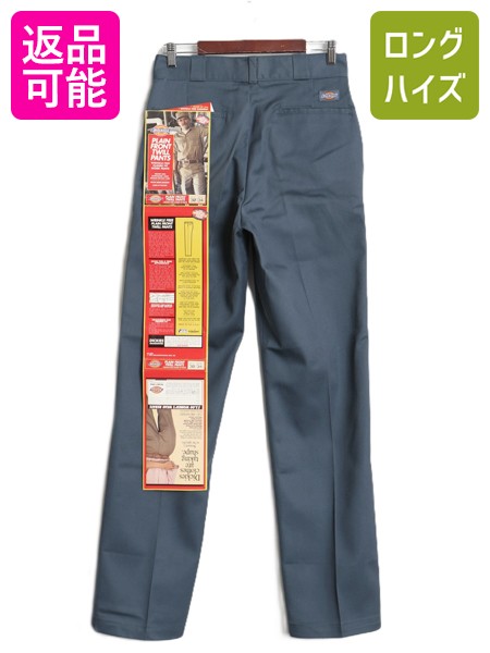 【7/24 400円OFFクーポン×ポイント5倍】 デッドストック 90s USA製 ディッキーズ 874 チノ ワーク パンツ メンズ 30 34 新品 未使用 オールド スラックス チノパン ストレート 青灰| 未使用品 90's 90年代 Dickies アメリカ製 ワークパンツ チノパンツ ボトムス ブルー グ|古着ヴィンテージショップLong his
