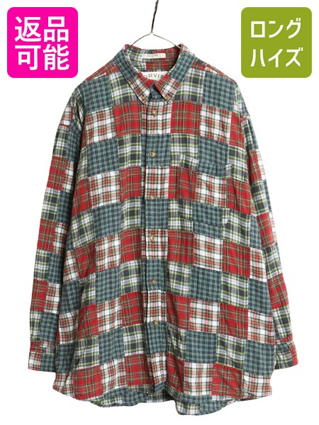 00s オービス パッチワーク 長袖 ボタンダウン シャツ メンズ XL オールド マドラス チェック コットン 長袖シャツ 大きいサイズ ゆったり| 古着 中古 00's 00年代 ORVIS アウトドア クレイジー パターン BD ボタンダウンシャツ チェックシャツ マルチカラー きれいめ USED｜古着ヴィンテージショップLong his 7,810円