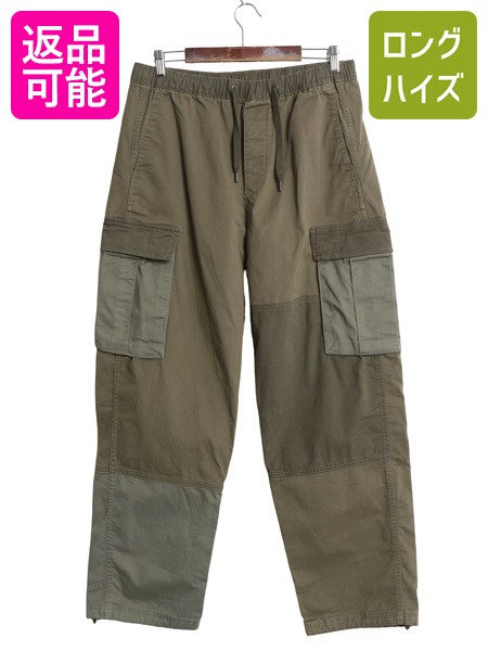 【7/22 400円OFFクーポン&times;ポイント5倍】 ギャップ コットン チノ カーゴ イージー パンツ メンズ M / クレイジー パターン チノパン M-51 M-65 ミリタリー タイプ オリーブ カーキ| 古着 中古 GAP ストレート コットンパンツ カーゴパンツ イージーパンツ ミリタリーパン｜古着ヴィンテージショップLong his
