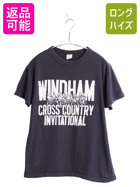【7/30 24h限定777円OFFクーポン!】 80s USA製 チャンピオン プリント Tシャツ メンズ L 小さめ M 程 ヴィンテージ トリコタグ 100% コットン 陸上 スクール シングルステッチ| 古着 中古 80's 80年代 ビンテージ Champion アメリカ製 イラスト グラフィック 半袖Tシャツ プ｜古着ヴィンテージショップLong his