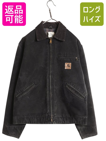希少 Carhartt デトロイトジャケット 00s USA製 ブラック 46 希少】カーハート デトロイトジャケット ブラック USA製 ブランケット