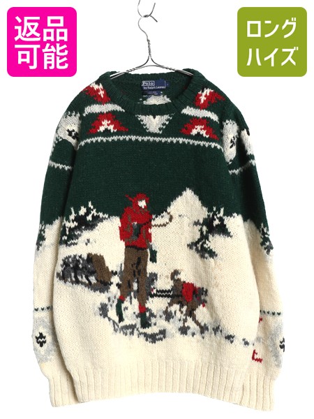 楽天市場】手編み 90's ☆ POLO ポロ ラルフローレン ノルディック