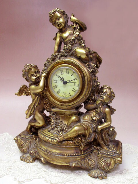 楽天市場】アンティーク風 置き型 クロック クラシック ディスプレイ