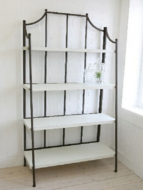 楽天市場】アイアン製 4段ラック 2色より選択アイアン ラック オープン