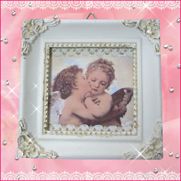 楽天市場】イタリア製 天使 額絵 エンジェル 絵画 板額 Aタイプ