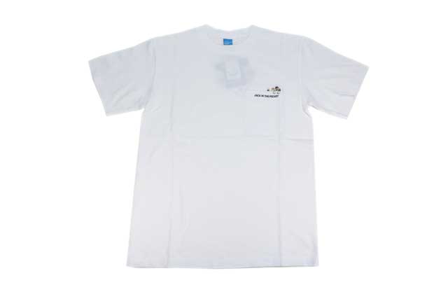 goodon グッドオン 半袖 ショートスリーブ ジャックインザポケット 刺繍Tシャツ ドッグ ホワイト USAコットン 日本製 ブランド ユニセックス 送料無料