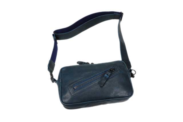 butler verner sails バトラーバーナーセイルス 馬革ジップスクエアショルダーバッグ ネイビー 本革 日本製 メンズ レディース サコッシュ ブランド 送料無料 JA-2427|グレイトブルー