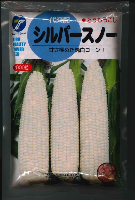 とうもろこし シルバースノー 2000粒 （株）タカヤマシード [種子/野菜]