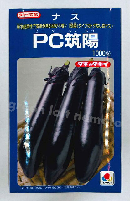 なす PC筑陽 1000粒 タキイ種苗(株) [種子/野菜]