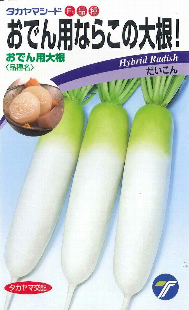 おでんのだいこん おでん大根[大根] - e-種や｜国内最大級の野菜種・花種・苗