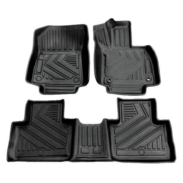 【送料無料】 防水 3D フロアマット トヨタ RAV4 ラヴフォー 50系 ブラック 黒 1台分 車用 内装 3D立体構造
