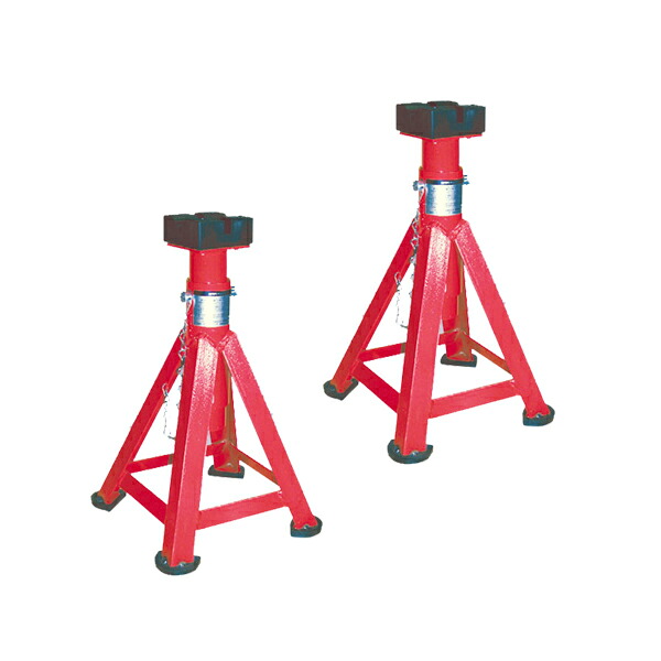【送料無料】 2台セット リキマエダ リジッドラック 3t アングル足 受/足ゴム付 RD-300L-4G 軽四~2tonトラック 馬ジャッキ ジャッキ 整備 メンテナンス RD-300L-4G(アングル足受ゴム・足ゴム付)|GREEN_Shop