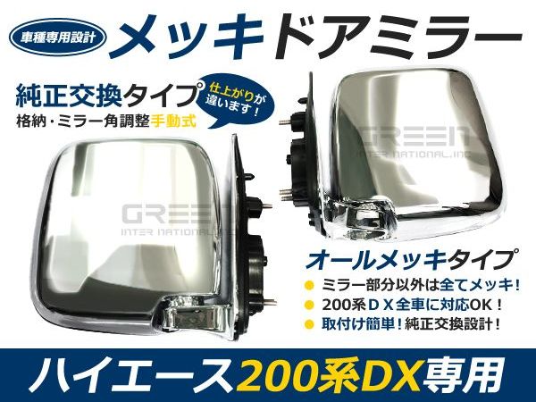 BRIGHTZ レジアスエース 200系 ワイド車 LEDウィンカー付メッキ