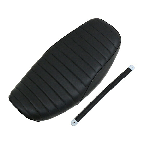 KAWASAKI カワサキ ゼファー400 変形タックロールシート 黒 レザー