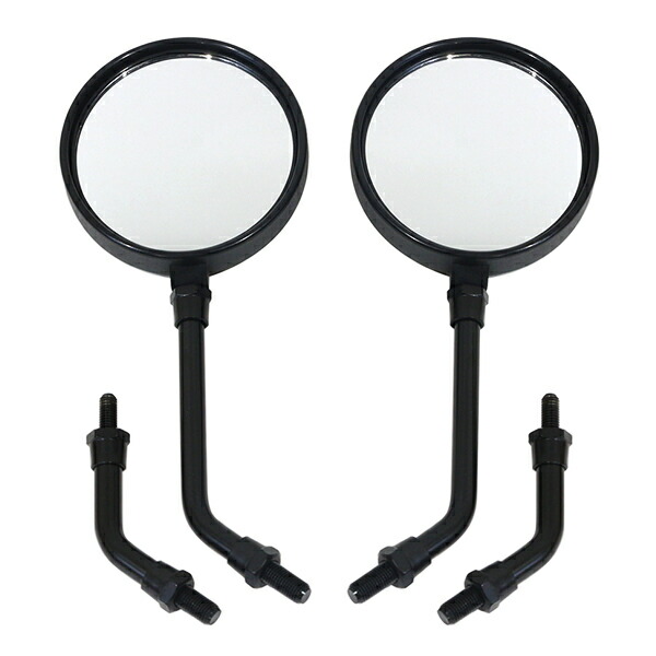 楽天市場】ショートミラー ミニ バックミラー 正ネジ セット 10mm