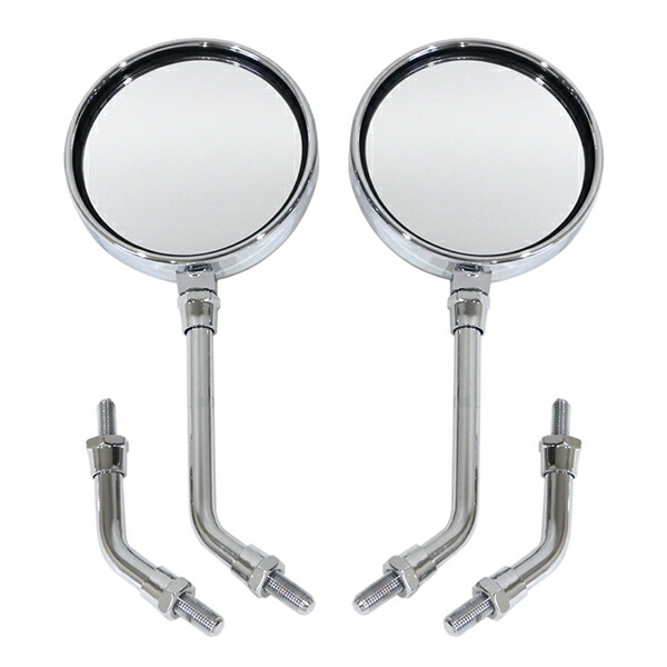 楽天市場】ショートミラー ミニ バックミラー 正ネジ セット 10mm