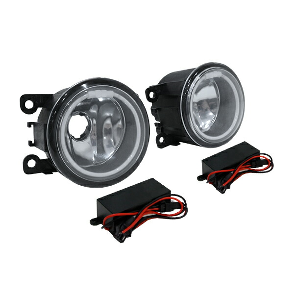【送料無料】 CCFLリング LEDフォグランプ スズキ 汎用 レッド 赤 H8/H11 純正交換式 フォグライト フロント