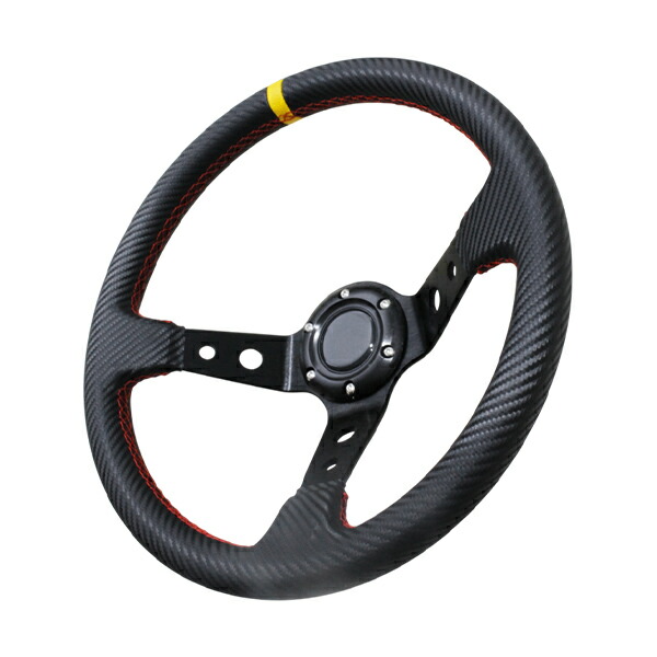 楽天市場】【送料無料】 MOMO形状対応 ステアリング 黒×赤 32Φ 320mm