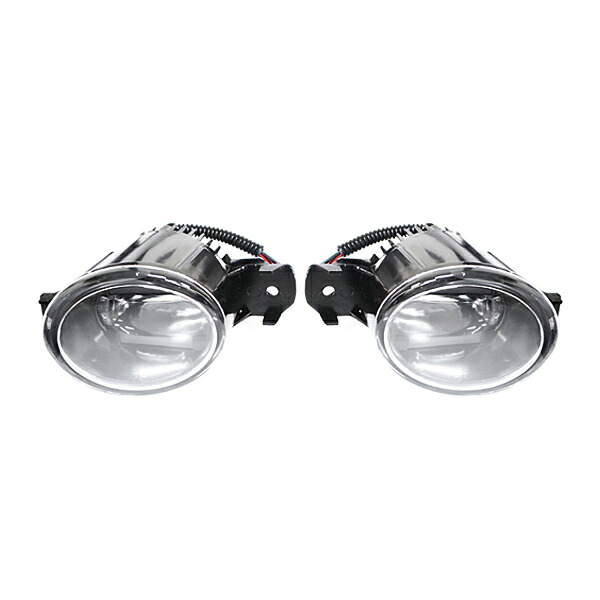 【送料無料】 LED デイライト付き フォグランプ 左右セット キューブ Z12 日産 ホワイト 白 H8/H11バルブ対応 純正交換式 【フォグユニット HIDキット 等 ヘッドライトとの相性抜群】