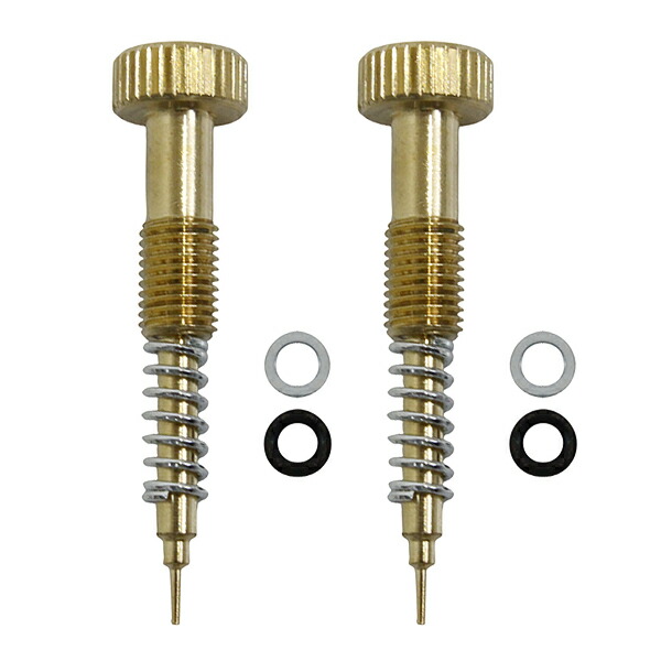 パイロットスクリュー 2個セット ケイヒン CVK30/32/34/36/CV40 キャブレター パーツ エアスクリュー エアースクリュー KAWASAKI GPX750R画像