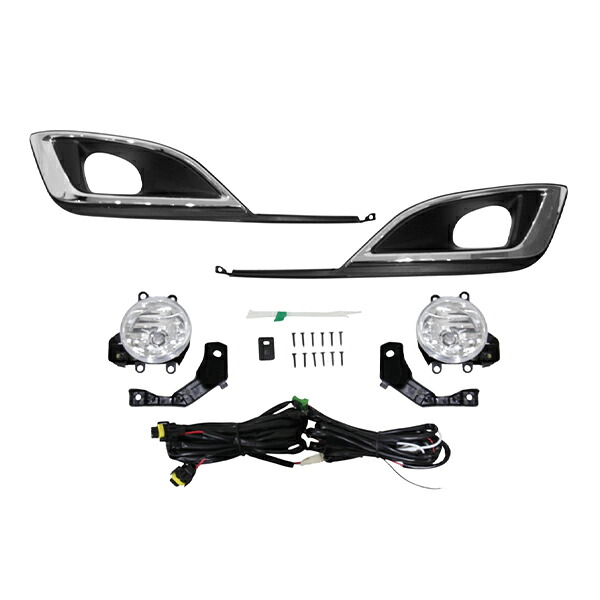 【送料無料】 フォグランプキット トヨタ ノア NOAH ZRR80G ZRR85G ZWR80G 80系後期 G/X H29/7～R3/11 スイッチ リレー フォグライト セット カバー 後付け