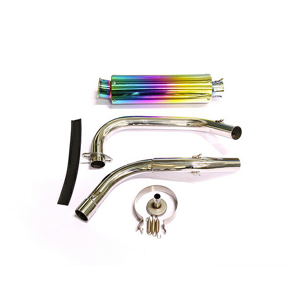 楽天市場】エイプ50 エイプ100 フルエキマフラー チタンブルー