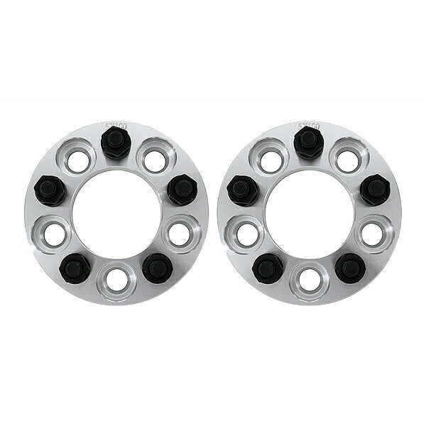 ワイドトレッド スペーサー 5穴 PCD100 M12 P1.25 30mm 2枚 30mm ナット付属 ワイトレ ツライチ ホイール スバル ピッチ