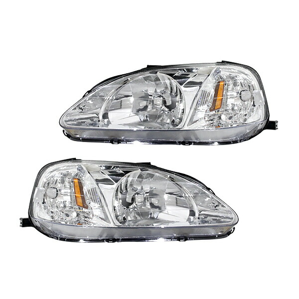 シビックタイプR EK9 ヘッドライト左右セット　新品未使用品 楽天市場】新品 ヘッドライト レンズ 左右 2枚SET シビック EK型