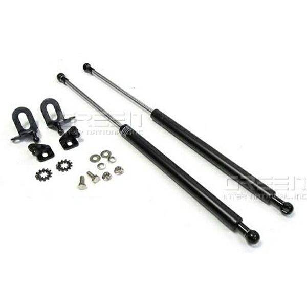 【送料無料】ボンネットダンパー アルファード ANH20 ANH25 GGH20 GGH25 H20/5～ ブラック/黒 左右セット トヨタ【2本 ショック アブソーバー ボディバンパー 開閉 純正パネル 穴 使用 純正ボンネット ボルトオン エンジンルーム】