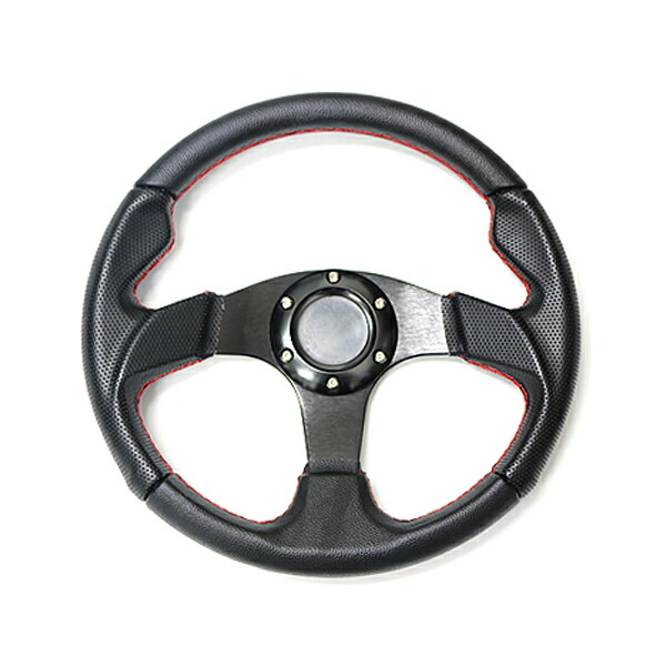 風間オート　KAZAMA auto パンチングレザーステアリング　34パイ Kazama Auto Official Online Store / 34ΦステアリングD70