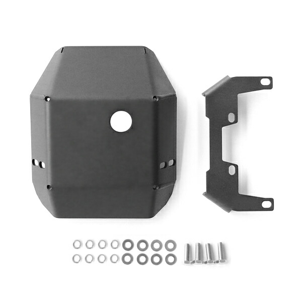 【送料無料】 スズキ ジムニー ジムニーシエラ JB64W JB74W フロント デフ カバー ガード プロテクター ブラック スチール製 厚さ4.5mm オフロード 黒