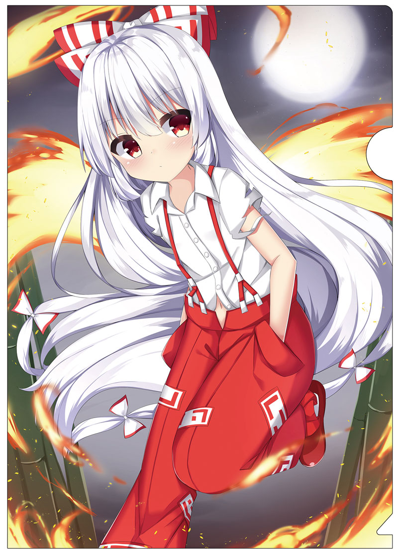 東方project チュウニズムエアー　コラボ　クリアファイル　藤原妹紅 楽天市場】東方project クリアファイル 妹紅の通販